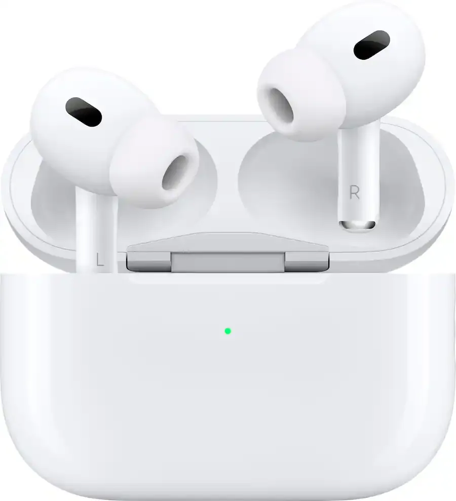 Apple AirPods Pro 2, Wireless Active Noise Cancelling Earbuds with Hearing Aid Feature - White