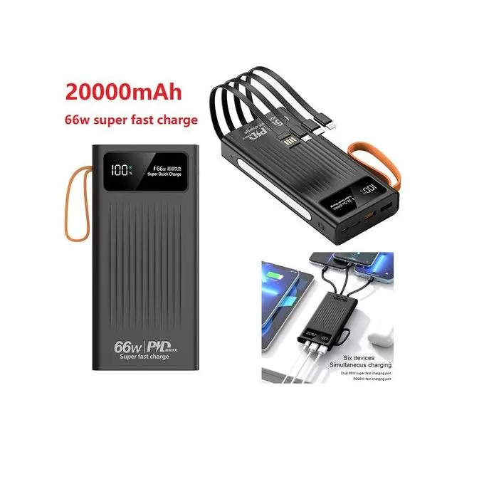 Ace Elec 66W Power Banks 20000 MAh Portable Super Fast Charger