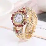 Trendy Fashion Women's Watch Diamond Digital Quartz Female Bangle Watch