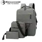 Mateamoda 3 PCS Men Bags Backpacks School Bags Laptop Bags Satchel