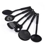 Kitchen Tools 6-set Non Stick Cooking Spoon - Black
