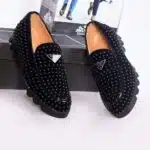 NEW ROUND STONE LUXURY CORPORATE AND WEDDING SHOES FOR MEN BLACK