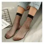 Women Sexy Beautiful Fishing Net Socks - Black