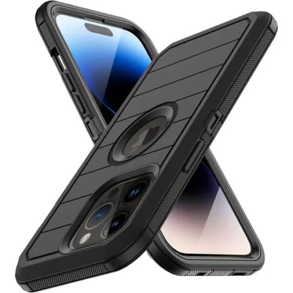 360 Rugged Case + Inbuilt Screen Guard For IPhone 14 Pro Max