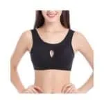 Cotton Anti-Sag Gathering Adjustment Sports Bra
