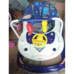 Movable Foldable Baby Walker With Music Hanging Toys