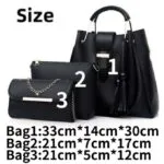 Mateamoda 3 PCS Women Bags Handbags Ladies Bags Purse Hobo Bags - Image 2