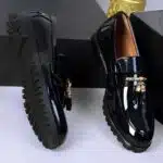 DEPALLY CHAIN IRON TIE DESIGNERS SHOES BLACK - Image 2