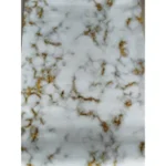 Rose Flower Design Self-adhesive Marble Wallpaper