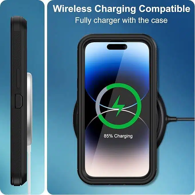 360 Rugged Case + Inbuilt Screen Guard For IPhone 14 Pro Max