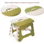 Portable Plastic Folding Step Stool Chair Small Bench - Image 2