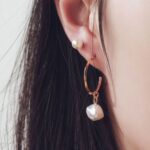 Set Of 9 Hoops , Studs & Pearl Earring Set - Image 4