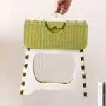 Portable Plastic Folding Step Stool Chair Small Bench - Image 3