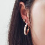 Set Of 9 Hoops , Studs & Pearl Earring Set - Image 5