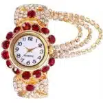 Trendy Fashion Women's Watch Diamond Digital Quartz Female Bangle Watch - Image 2
