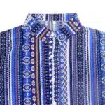 Berrykey Men's Hawaiian Ink Print Bottom-Down Beach Short Sleeve T-Shirt Casual Tops - Image 3