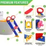 Foldable Children Toilet/Potty Seat/Training Ladder Chair - Image 5