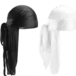 Adex 2 In 1 Silky Durags(black & White)