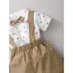 Catpapa 0-24 Months Baby Boy Animal Print Shirt +Starp Pants 2PCS - Image 3