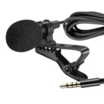 Mini Clip-on Lavalier Microphone Lapel Condenser Mic Recording Microphone