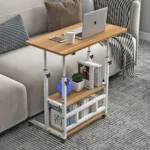 Solid Movable Potable Laptop Table/ Bed Side Table Shelf