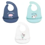 3pcs Baby Silicone Bib Set