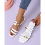 Ladies Slippers- White