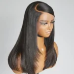 13x4 13x6 C Cut HD Lace Frontal Wig Bone Straight Human'hair
