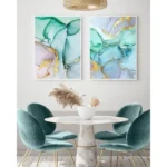 Art Work With Frame 2set(Abstract Artwork)