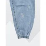Super quality elastic waist pattern boyfriend jeans - Image 2