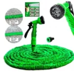 100ft 3x Expandable Garden Magic Water Hose With Spray Gun - Green