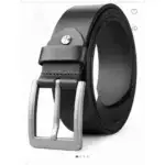 Mens Leather Belt Black