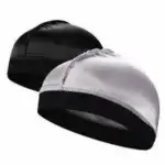 2 In 1 Premium Silk Wave Caps(Black & Grey)
