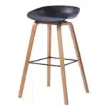 Wood Nordic High Kitchen Island Design Bar Stools