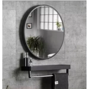 Oval Dressing Mirrior-black