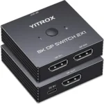8k Dp Switch 2 In 1 Out, Displayport 2.0/1.4 Switche Support 8k@60hz- 5k@240hz