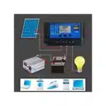 30A 12V/24V Dual USB Solar Panel Controller Charge Regulator - Image 2