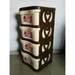 4 Steps/Drawers Plastic Baby Wardrobe - Image 3