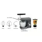 Binatone 3-in-1 Kitchen Machine And Yam Pounder (KM-1300) + 2 Years Warranty - Image 2