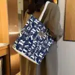Blue Quality High Fashion Multipurpose Tote Bag - Image 3