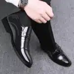 Men's Dress Shoes Oxford Classic Business Formal Soft Modern Work Shoes - Image 2