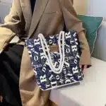 Blue Quality High Fashion Multipurpose Tote Bag - Image 2