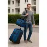 Samsonite 2-Piece Water Resistant Wheeled Duffel Bag Set - Blue - Image 2