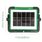 Solar Light Emergency Lamp 100W Two Lighting Colors Green - Image 2