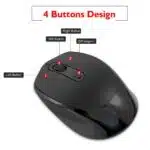 wireless FM 2.4G Wireless Mouse Bluetooth Original Rechargeable Mouse - Image 2