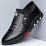 Men Leather Shoes Strap Breathable Non-slip Casual Loafers - Image 3