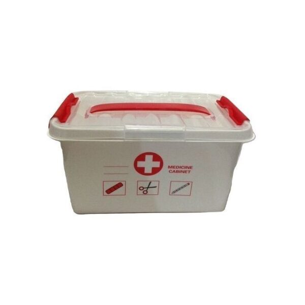 First Aid Kit Emergency Storage Box With Detachable Tray