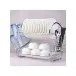 16" Stainless Steel Dish Drainer With Cutlery Holder And Cup Holder