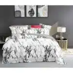 Marble Bedsheets With Pillowcases