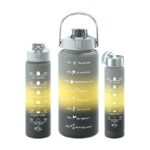 3 In 1 Motivational Water Bottle With Time Marker